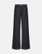 Dondup - Jeans Amber cinque tasche wide leg fit in denim seta blu fisso