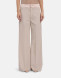 Dondup - Pantaloni Evelyn wide leg chino cipria