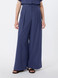 Max Mara Weekend - Pantalone Benda in popeline di puro cotone blu