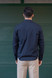 Aspesi - Giacca camicia uomo in popeline di cotone e nylon comfort blu navy