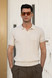 Roberto Collina - Polo a coste ecrù