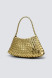 Dragon - Borsa Rosanna in pelle intrecciata oro