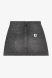 Carhartt - Gonna Maeve Double Knee Skirt Black Destroy wash splatter