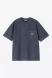 Carhartt - T-shirt S/S Loose Pocket Dark Navy Garment dyed