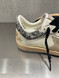 Golden Goose - Ball Star donna in pelle crema con stella tortora e talloncino in cavallino leo zebrato