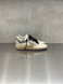 Golden Goose - Ball Star donna in pelle crema con stella tortora e talloncino in cavallino leo zebrato