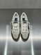 Golden Goose - Ball Star uomo in pelle beige con stella in suede blu e talloncino in pelle bianca