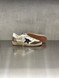 Golden Goose - Ball Star uomo in pelle beige con stella in suede blu e talloncino in pelle bianca
