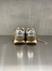 Golden Goose - Marathon uomo in suede tabacco con stella in pelle bianca e talloncino argento