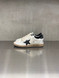 Golden Goose - Ball Star uomo in pelle bianca con stella e talloncino in pelle nera