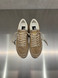 Golden Goose - Ball Star donna in suede tabacco con stella ton sur ton e talloncino platino