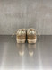 Golden Goose - Ball Star donna in suede tabacco con stella ton sur ton e talloncino platino