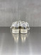 Golden Goose - Stardan donna in pelle bianca e laminata platino con stella in suede panna