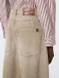 Max Mara Weekend - Jeans barrel leg in denim effetto used beige