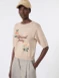 Max Mara Weekend - Maglia Fiacre a maniche corte in filato di cotone con ricami sabbia