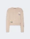 Max Mara Weekend - Cardigan Teiera in filato di cotone con ricami sabbia