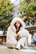 Bully - Parka corto reversibile sabbia e pelliccia effetto mongolia panna