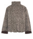 8PM - Bomber reversibile bicolor in tessuto misto lana maculato da un lato e nylon dall'altra marrone