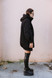Duno - Parka oversize in microfibra con cappuccio