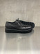 Pawelk's - Stringata in pelle con allacciatura stile trekking nera