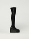 VIC MATIÉ - Stivale Davidson in pelle sintetica stretch nero