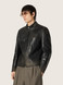 Golden Goose - Giacca biker da uomo in pelle nera