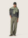 Golden Goose - T-shirt da uomo a maniche lunghe in cotone antracite con stampa