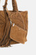 Golden Goose - 24/7 Bag East West in nabuk marrone con trama a crostato