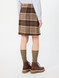 Max Mara Weekend - Gonna corta in lana Check - marrone
