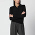 Golden Goose - Polo da donna in lana merino di colore nera