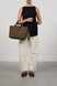 Marrea - Borsa tessuta a mano in neoprene Medium Coco fresco