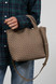 Marrea - Borsa tessuta a mano in neoprene Midi Taupe Secret