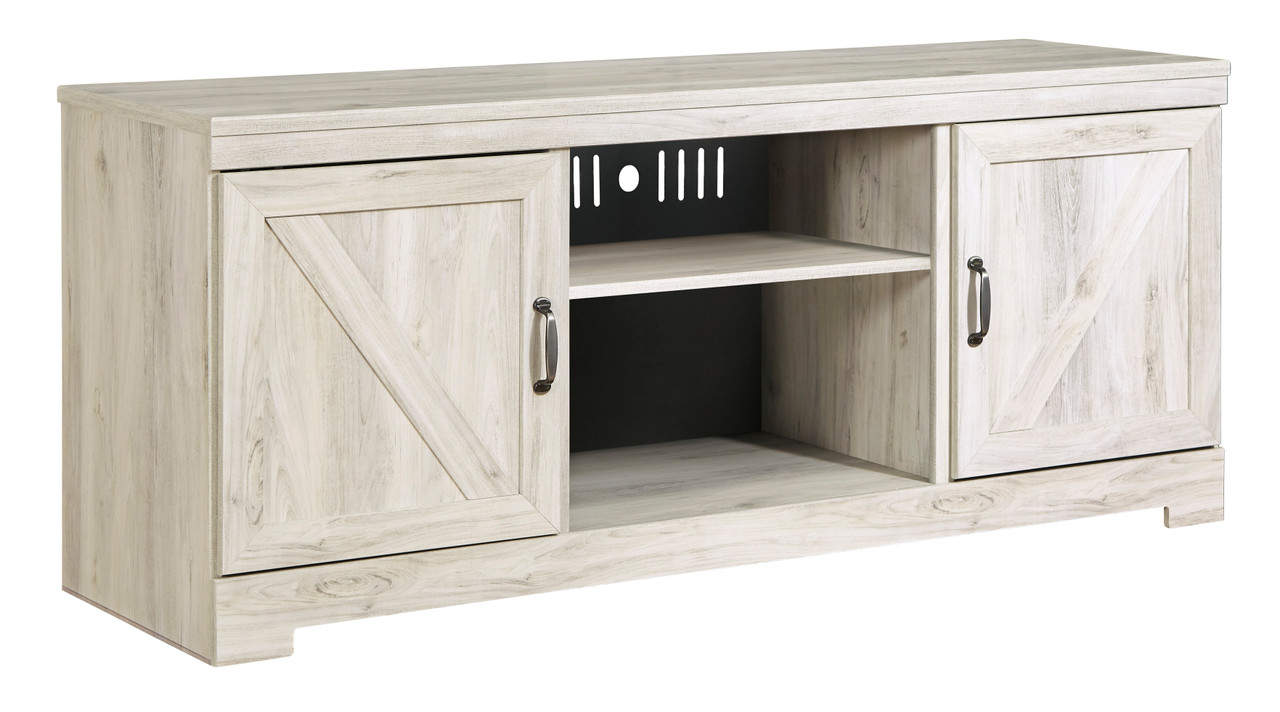 The Belleby Whitewash TV Stand is available at Cramers Home
