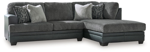 Brixley Pier 2pc Sectional in Graphite