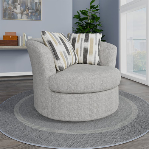Myles Gray Swivel Chair