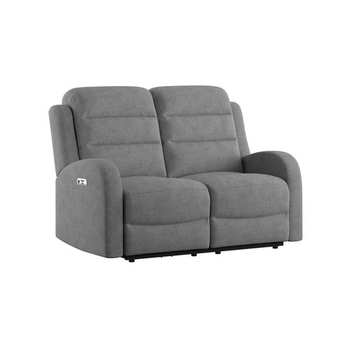 Harvey Gray Power Loveseat
