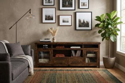 Dakota Dark Brown 77" TV Stand