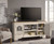 Realyn White XL TV Stand