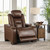 The Man-Den Mahogany Leather P3 Power Recliner