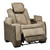 Next-Gen Light Brown Power Recliner/Adj Headrest