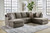 O'phannon Putty Left Arm Facing Sofa Chaise 2 Pc Sectional