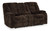 Soundwave Chocolate Reclining Loveseat