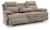 Side-Swipe Mocha Reclining Sofa