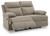 Side-Swipe Mocha Reclining Loveseat