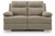 Side-Swipe Mocha Reclining Loveseat