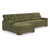 Caspin Town Olive 2pc Sectional