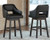 Tallenger Black Swivel Barstool