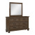 Larksmont Brown Mirror