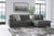 Brixley Pier 2pc Sectional in Graphite