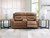Knightington Brown Reclining Loveseat w/ Audio
